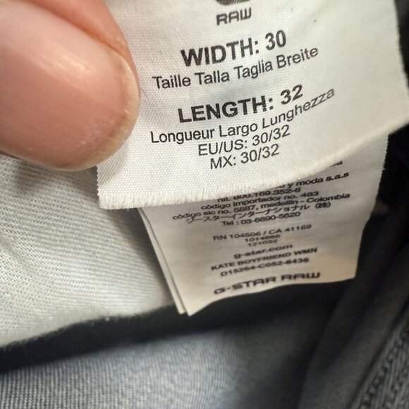 G-STAR Kate Boyfriend wmn Damen Stretch Jeans Hose 38 W30 L32 hellblau used look - Picture 15 of 16